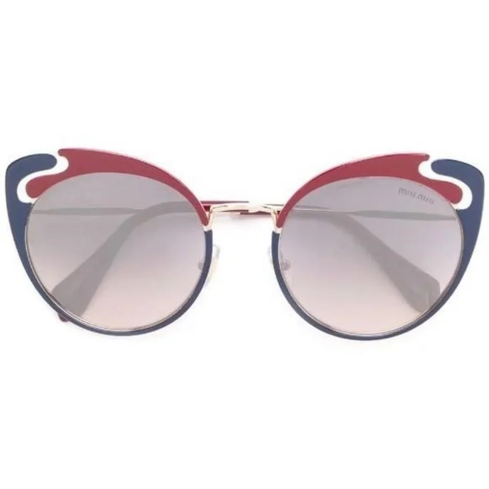 New Authentic Miu Miu MU 57TS HB5GR0* 3N Metal Women Noir sunglasses